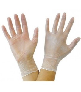 Guantes De Vinilo sin polvo talla M